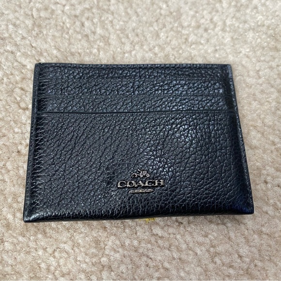 Coach Flat Card Case with Souvenir Embroidery—57736 - Picture 2 of 6